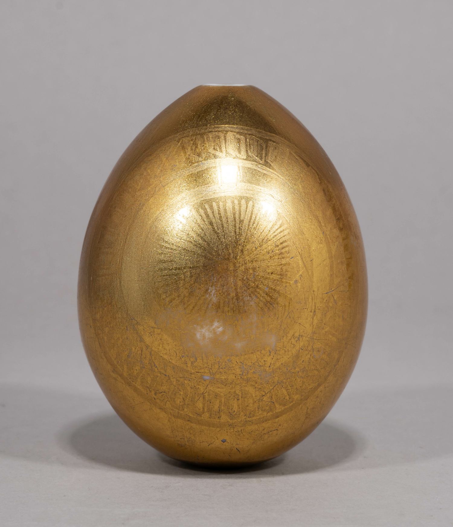 (ИФЗ) Пасхальное  яйцо с изображением Спасителя. Россия, Императорский фарфоровый завод, вторая треть XIX века.