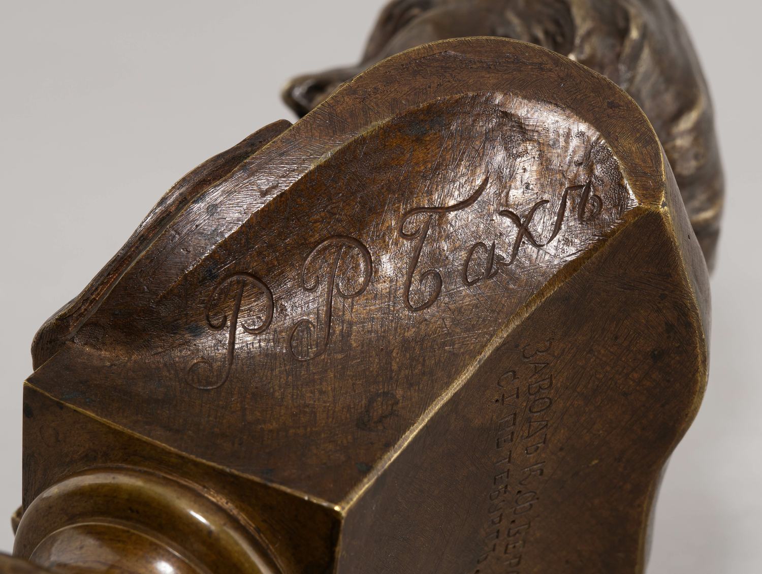 Н.В. Гоголь. Бюст. 
Скульптор Р.Р. Бах, Санкт-Петербург,  завод К.Ф. Верфеля, 1880-е  гг.