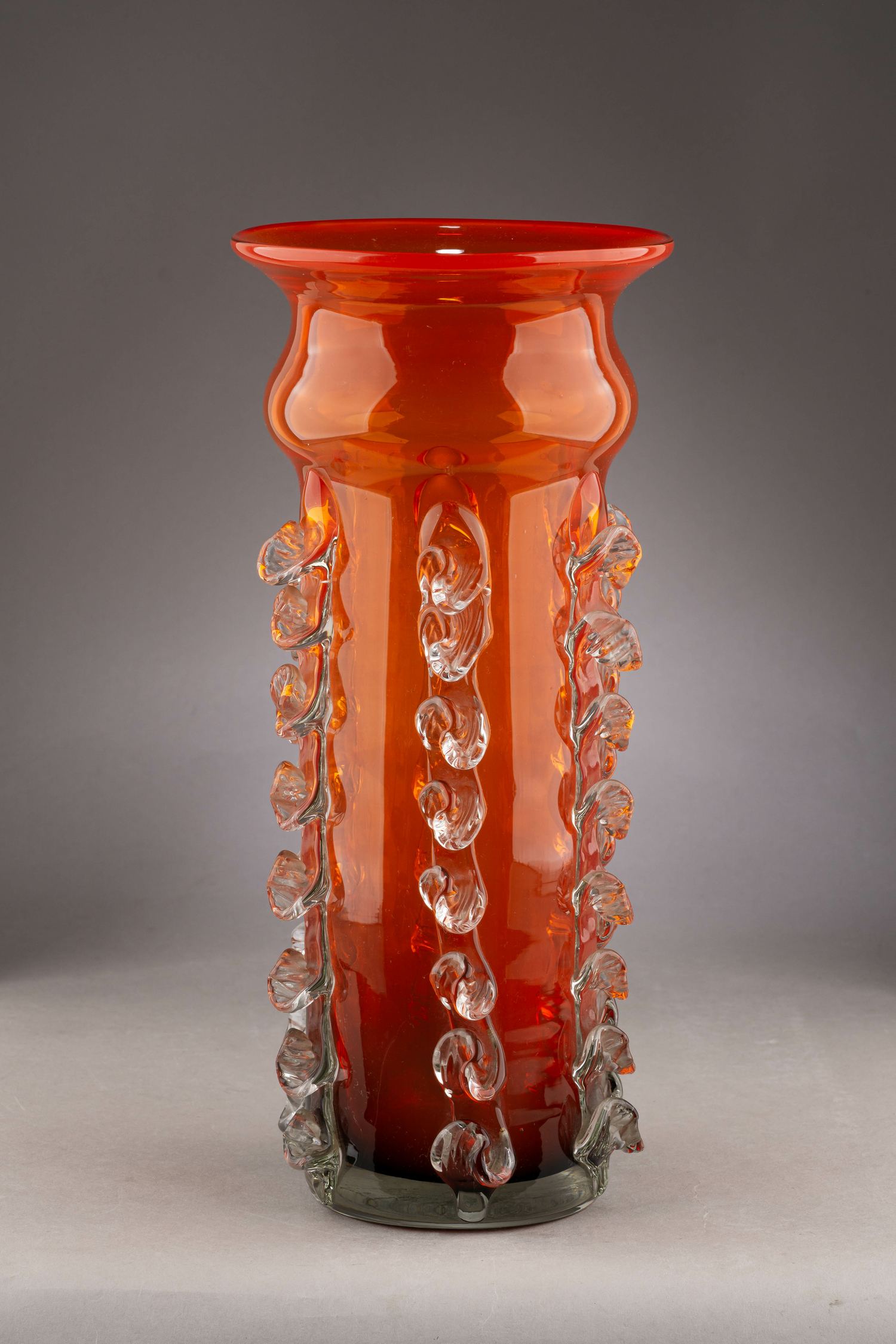 Ваза оранжевая.
СССР, вторая половина XX века.