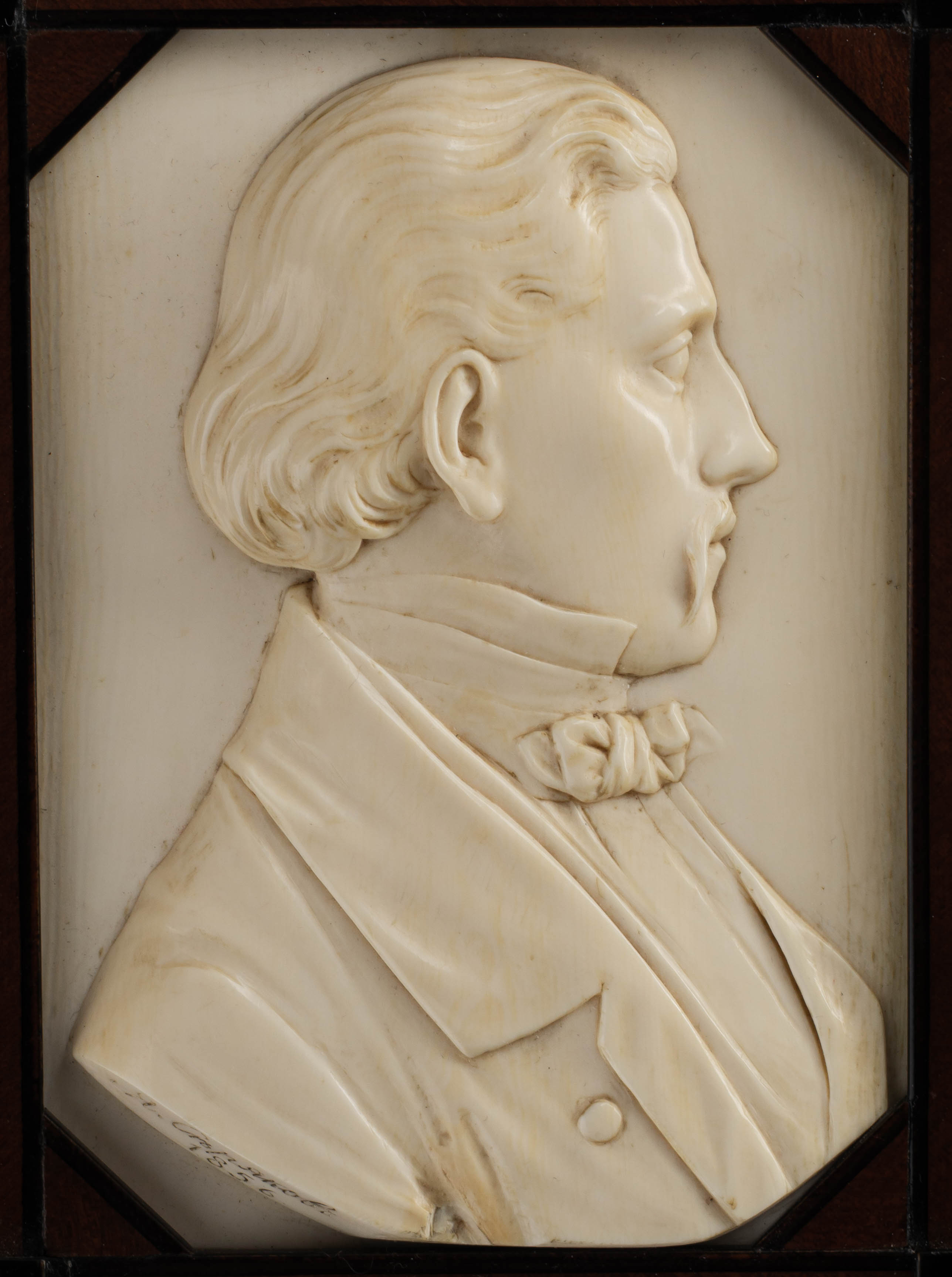 (Скульптор Яков Серяков) Мужской портрет. Россия, Санкт-Петербург, мастер Я. П. Серяков, 1856.