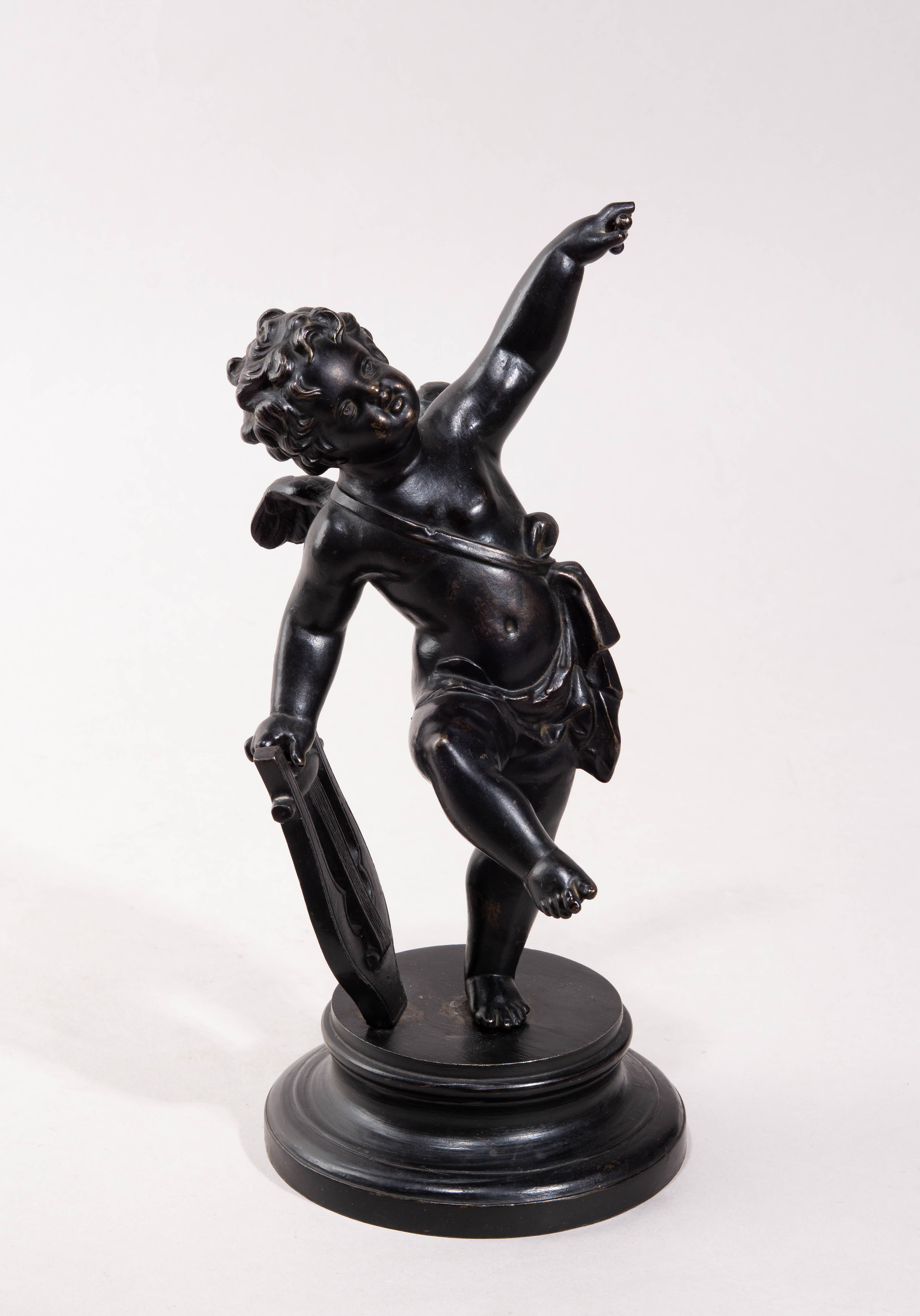 (Куса) Скульптура «Амур с лирой». Россия, Кусинский  завод, 1883-1919 годы.