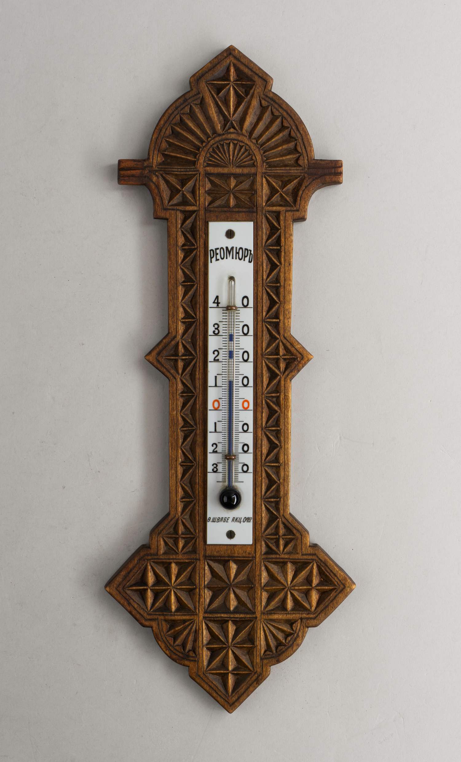 (Поставщик двора Швабе) Термометр. Россия, Поставщик Двора Его Императорского Величества акционерное общество Ф. Швабе, 1912-1917 годы.