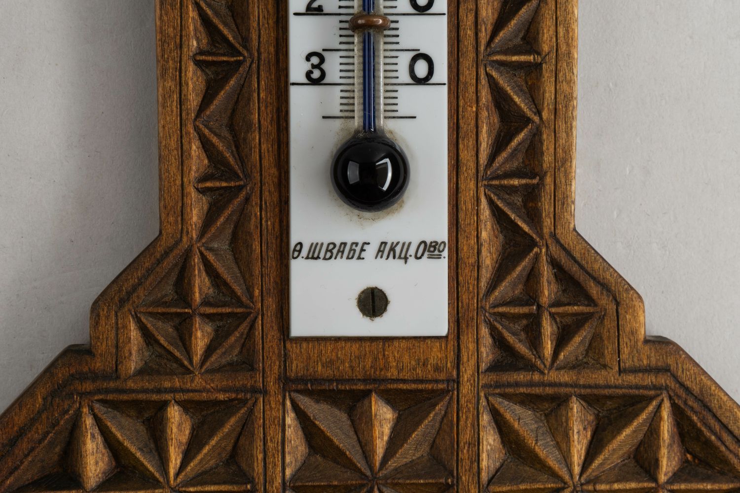 (Поставщик двора Швабе) Термометр. Россия, Поставщик Двора Его Императорского Величества акционерное общество Ф. Швабе, 1912-1917 годы.