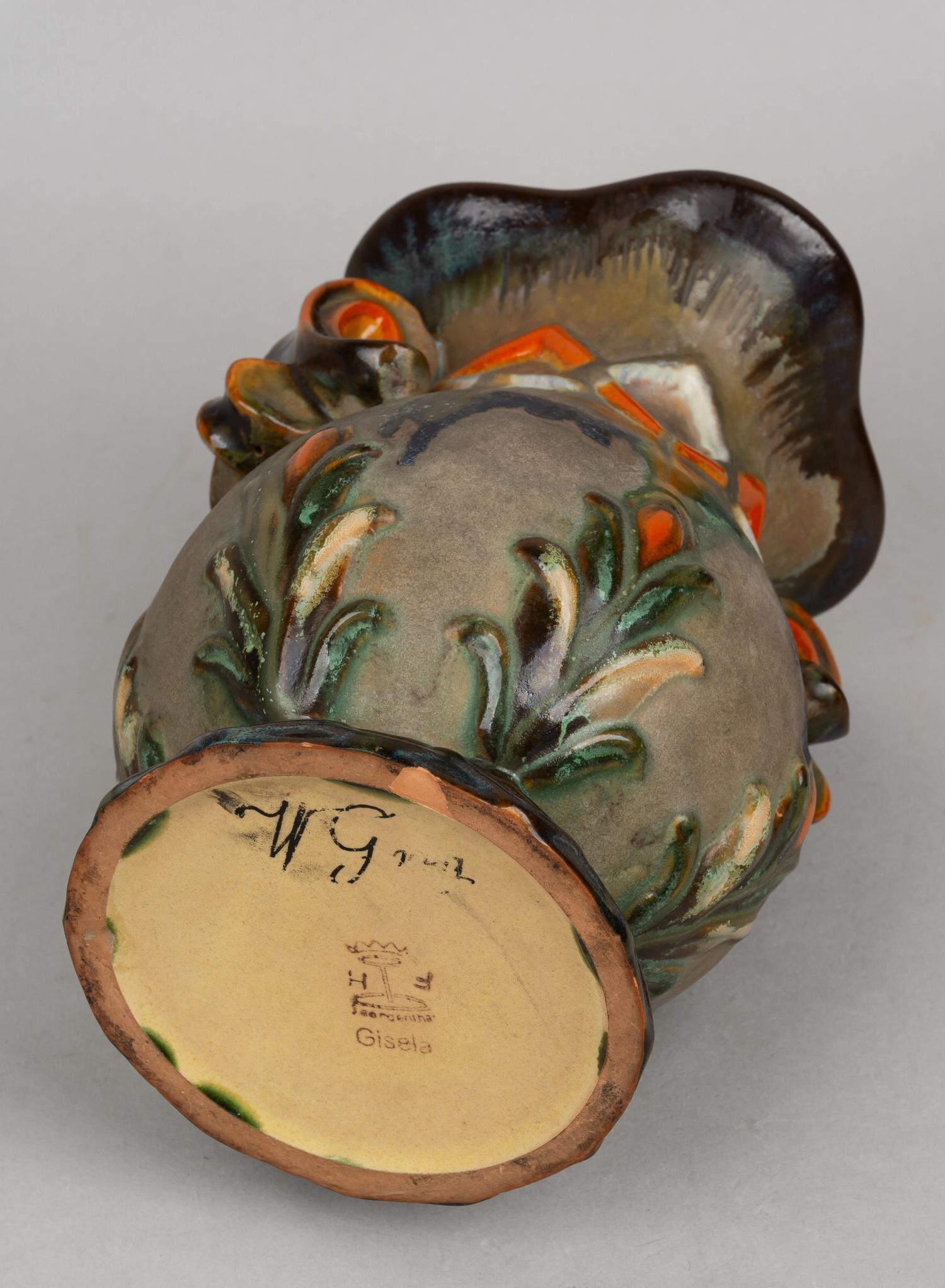 Сет: ваза для цветов и ваза для фруктов. Германия, Берлин, Фабрика керамических изделий Георгенталь (Georgenthal), 1930-е годы.