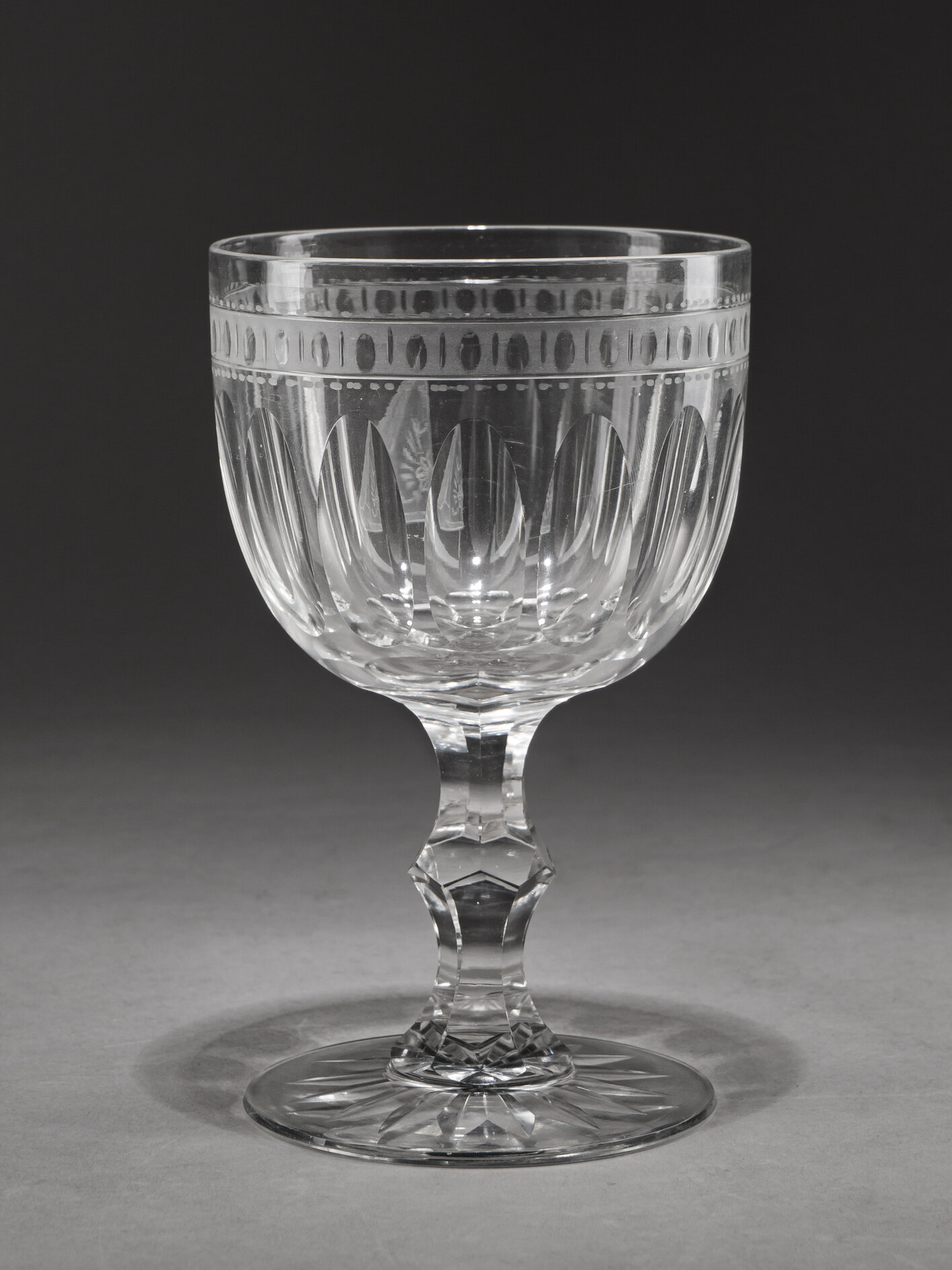 (Павловский гренадерский полк) Бокал из сервиза Лейб-гвардии Павловского полка. Россия, 1878-1900 годы.