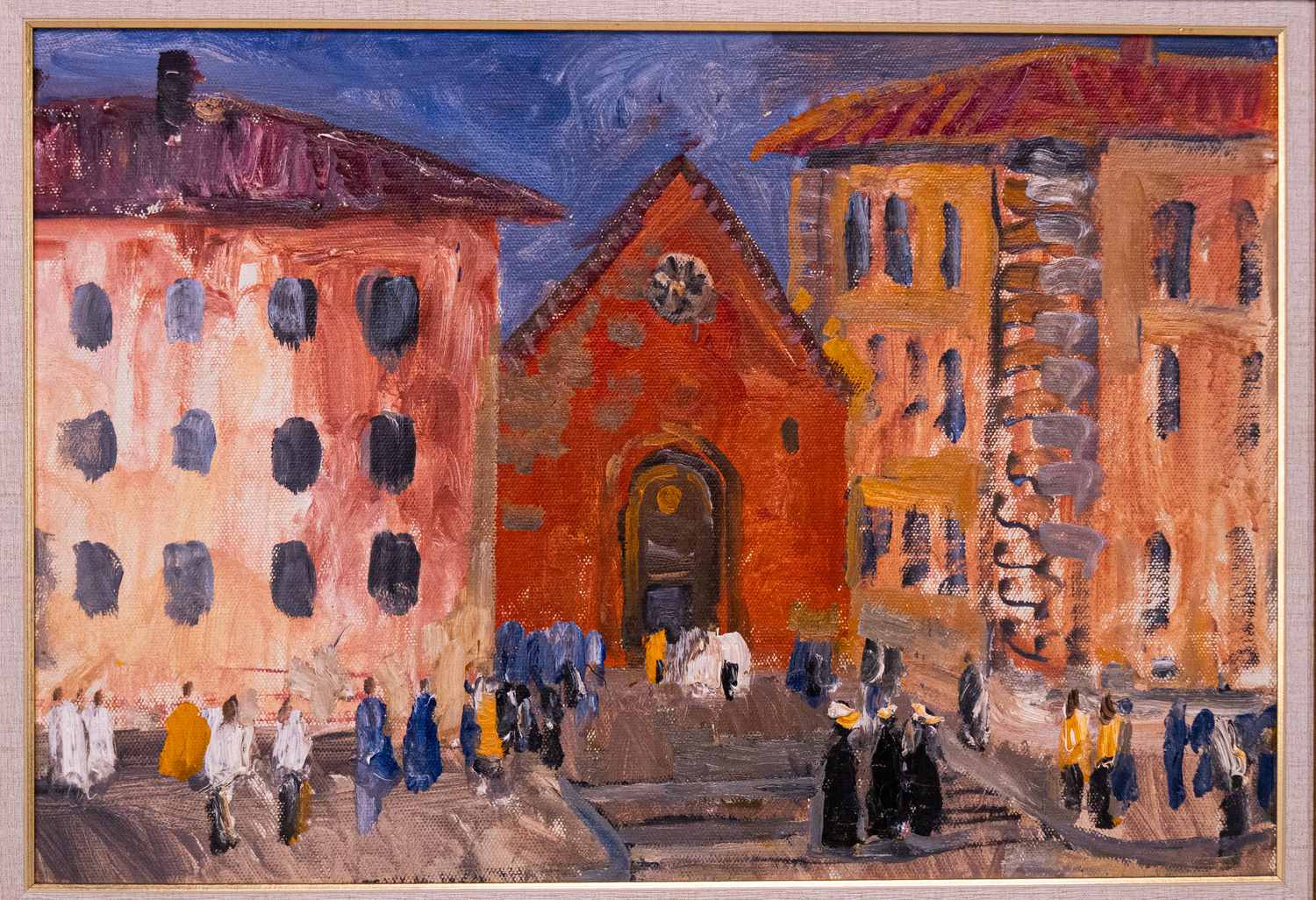 Бурлаков Всеволод Федорович. Италия Венеция,  пл. Сан-Марко. 1979 г.