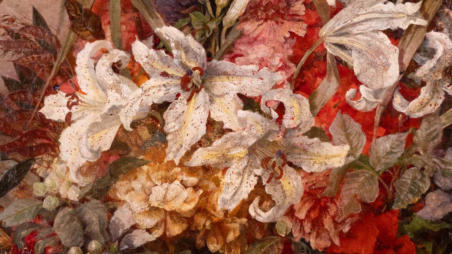 Эрнест Прэер (Ernest Preyer) (1842 - 1917). Натюрморт с цветами. Германия. 1886 г.