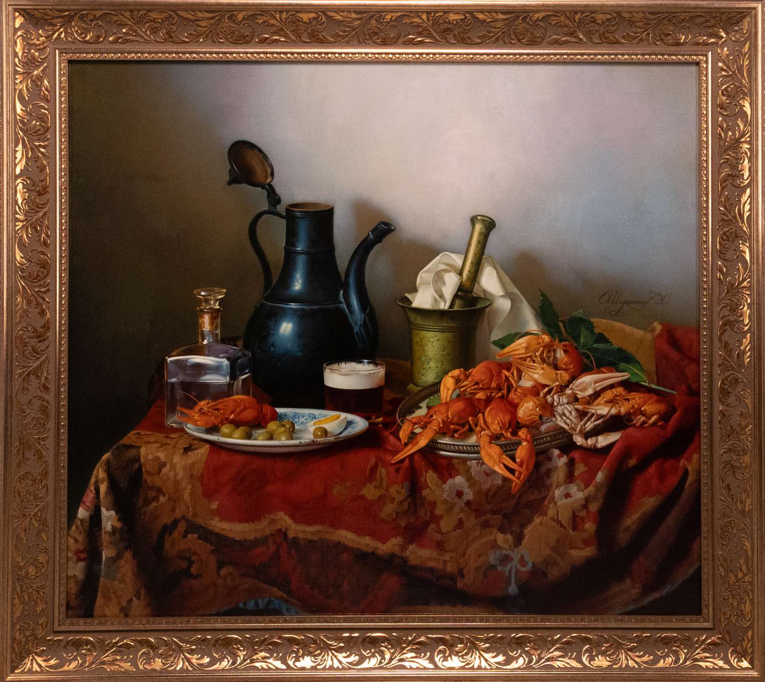 Николай Шурыгин. Натюрморт с раками. 2023 г.