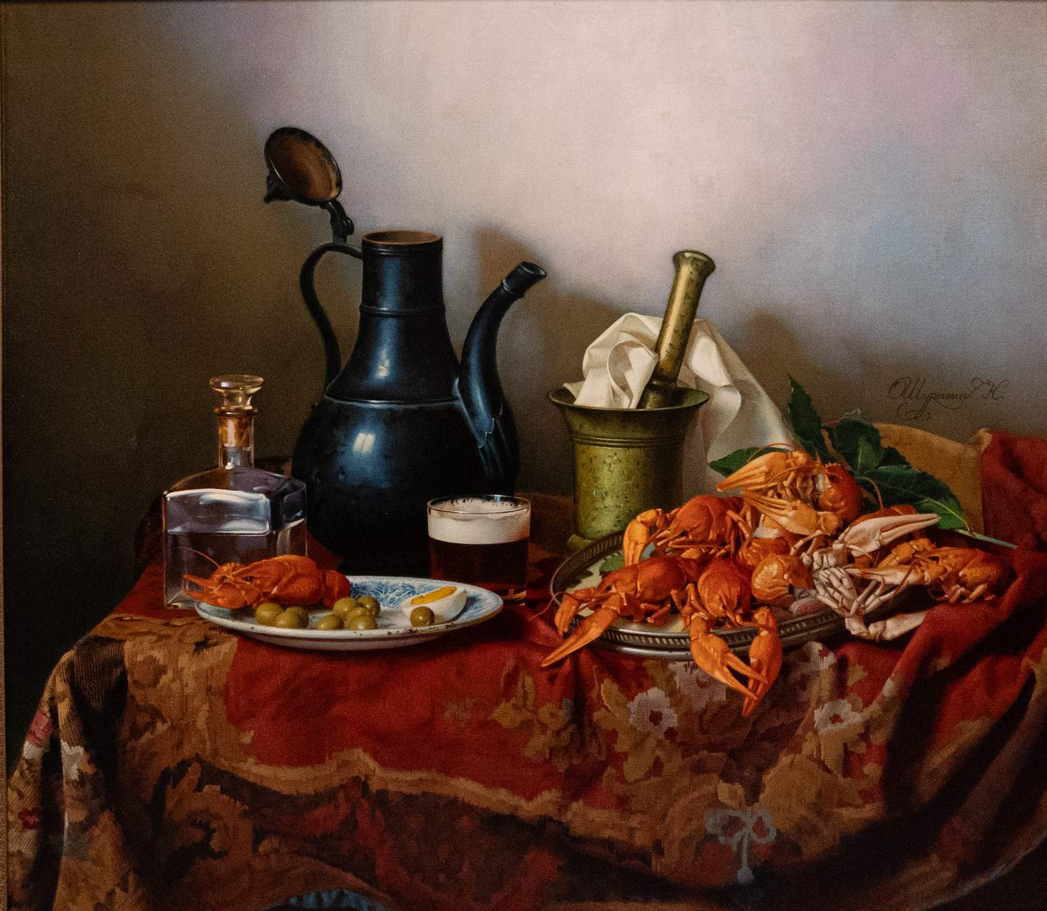 Николай Шурыгин. Натюрморт с раками. 2023 г.