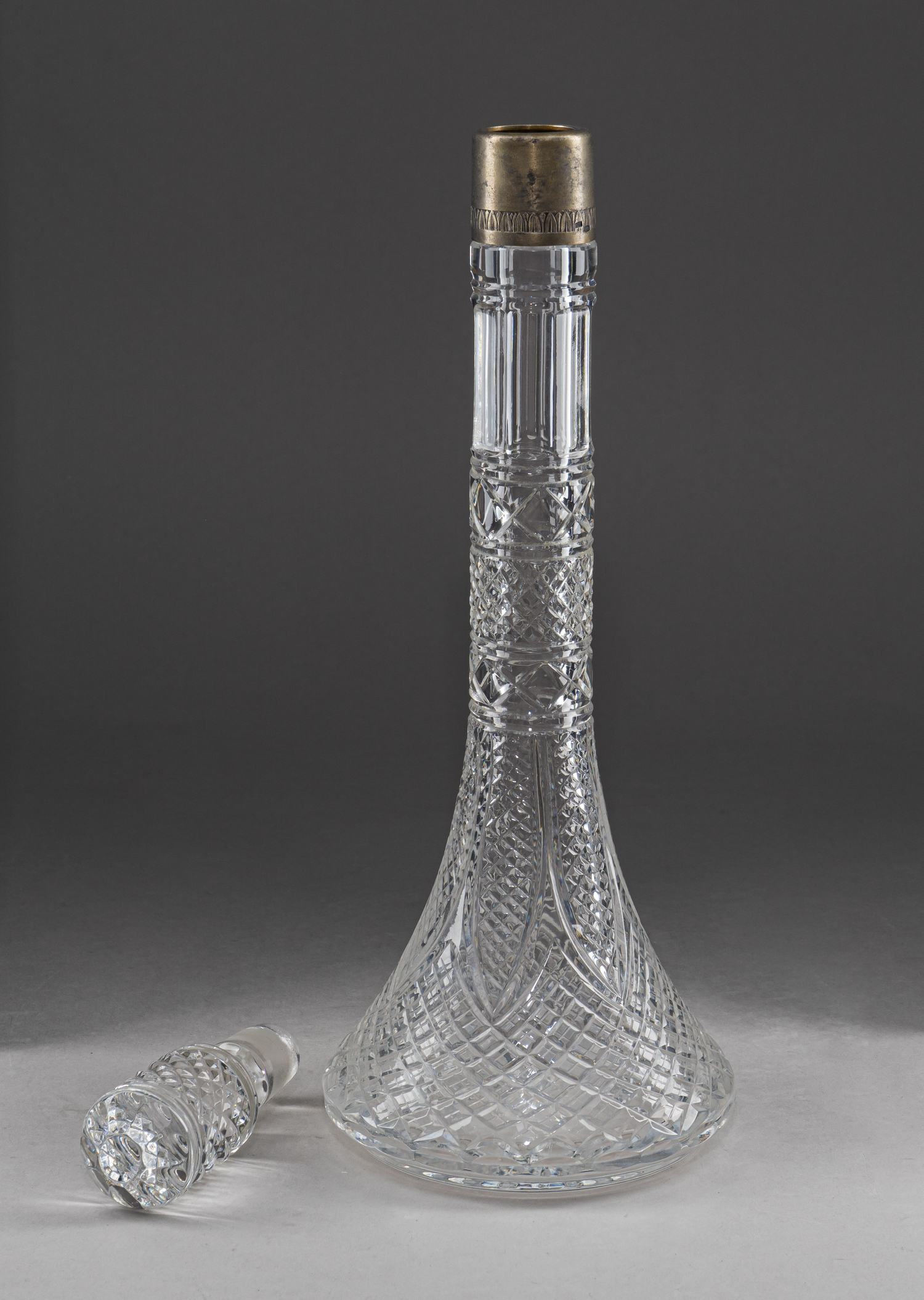 Штоф в серебряной оправе. СССР, Москва, Московский ювелирный завод, 1974.