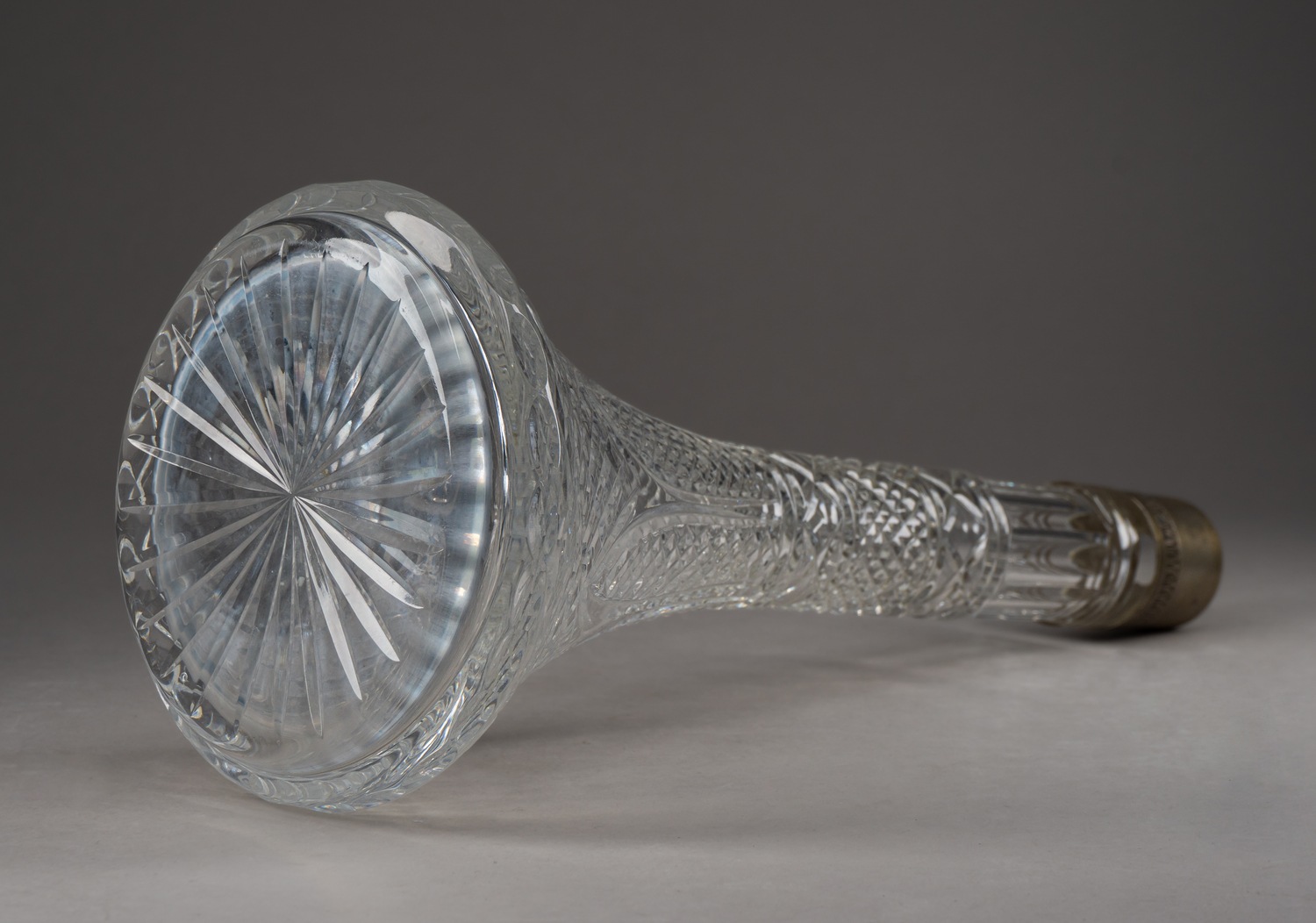 Штоф в серебряной оправе. СССР, Москва, Московский ювелирный завод, 1974.