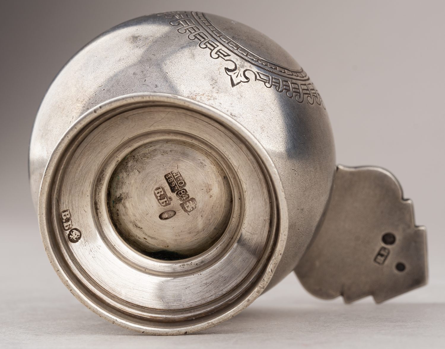 (В. Баладанов) Чарка в русском стиле. 
Россия, Москва, мастерская Баладанова В.Е., 1893.