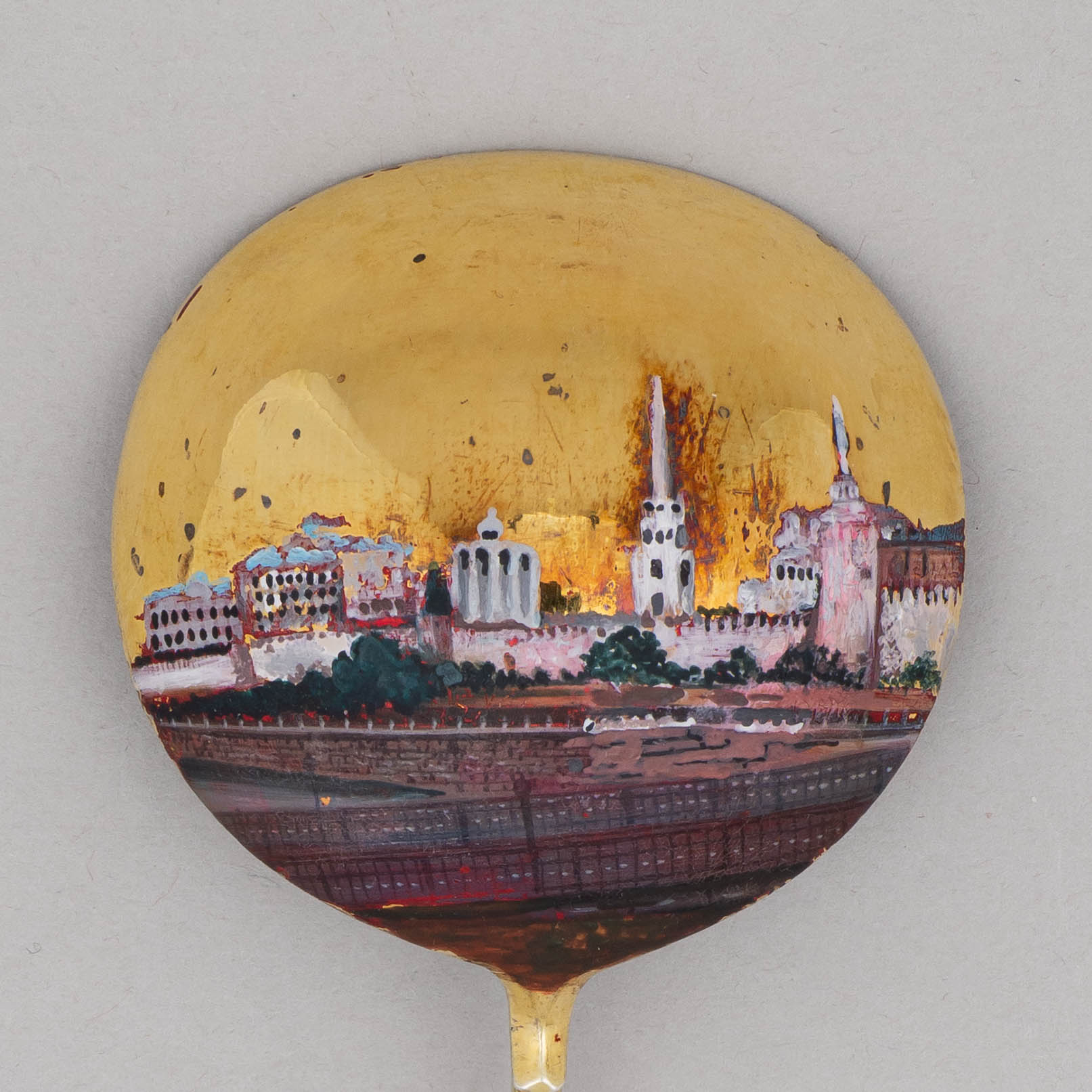 Ложка десертная с изображением Кремля.
Россия, Москва, 1899–1908 годы.