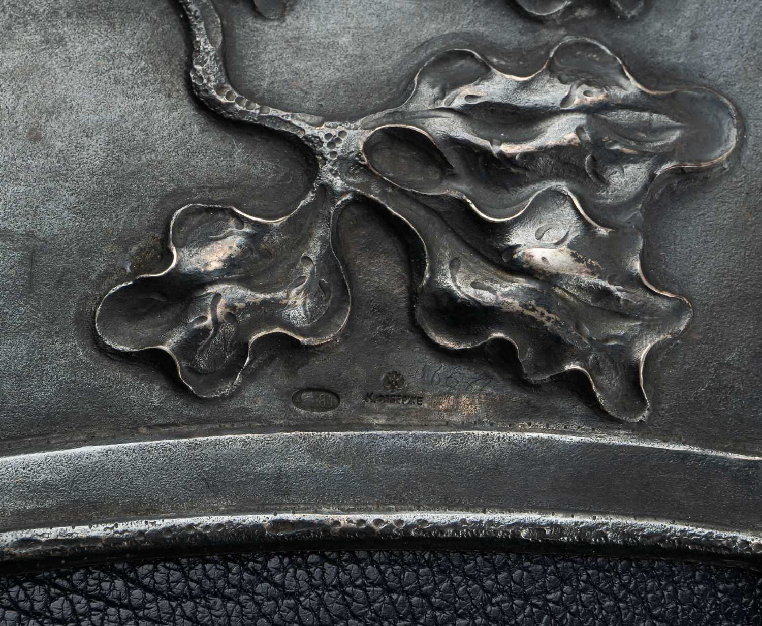 Фаберже. С экспертизой.  Бювар «Богатырь»  в неорусском стиле.
Москва, фирма К. Фаберже, 1908–1917 гг.