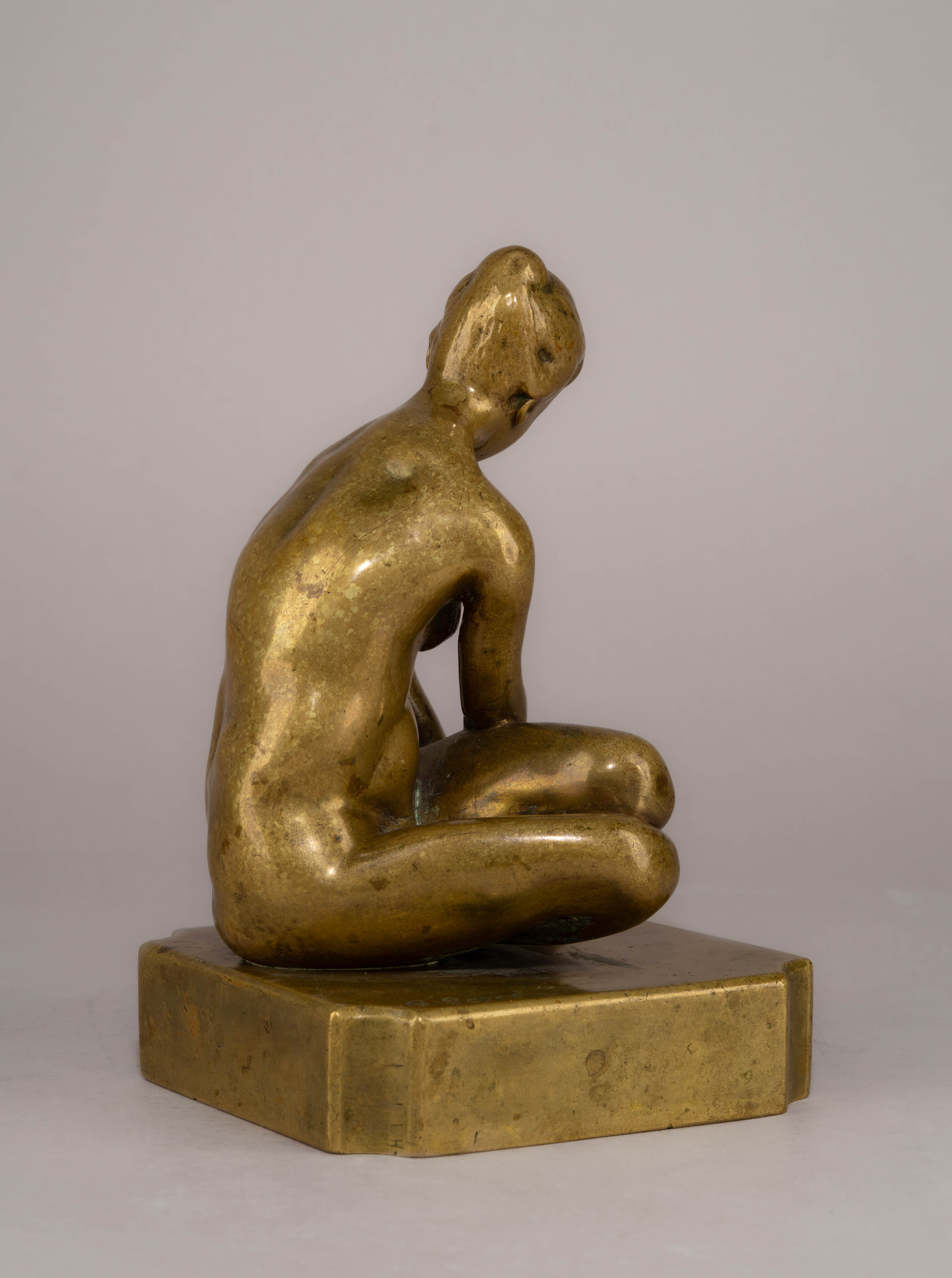 (В Орсе и Метрополитен музей) «Обнаженная». Скульптура.
Франция, скульптор Жорж Серр / Georges Serre (1889–1956), начало ХХ века.