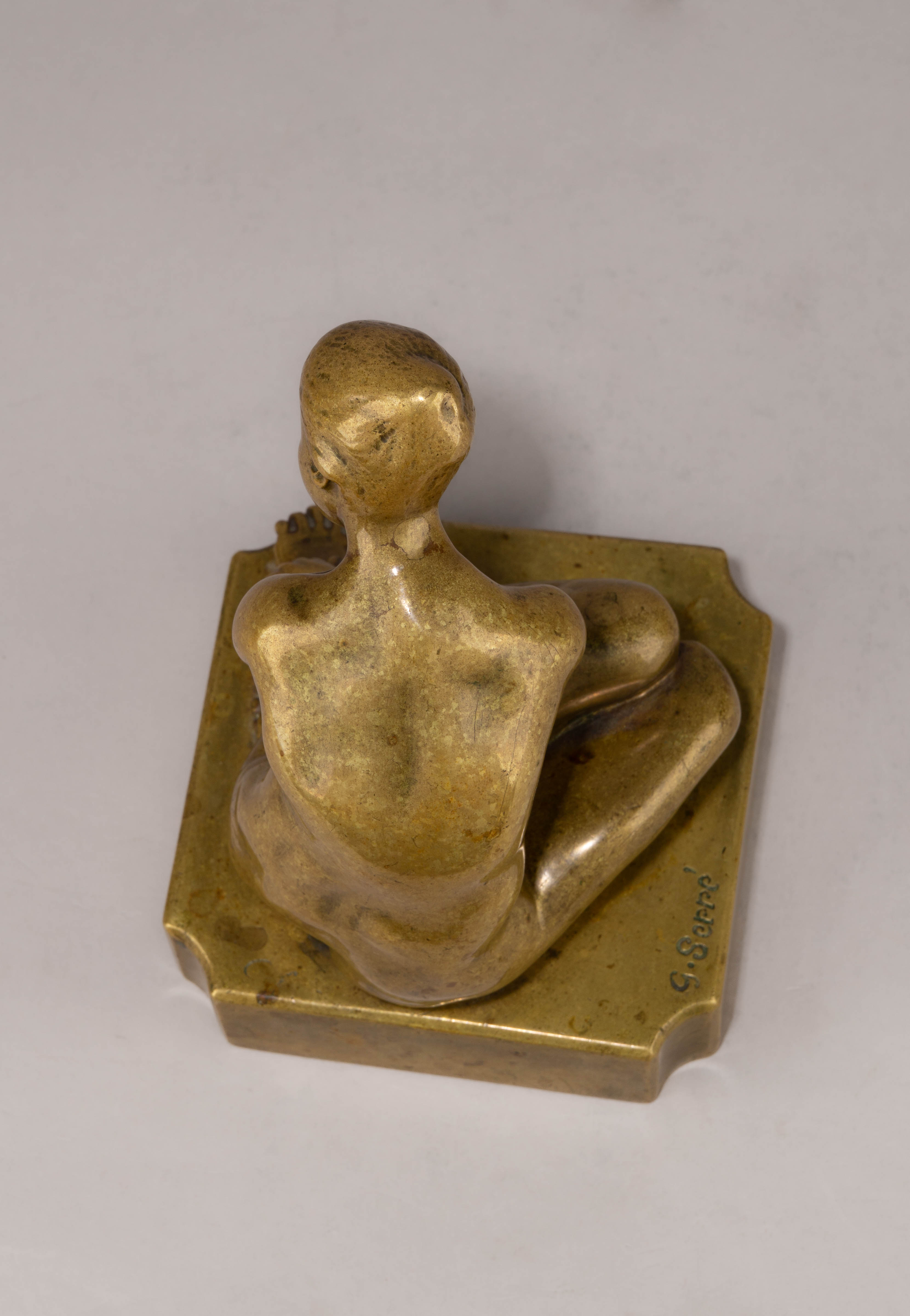 (В Орсе и Метрополитен музей) «Обнаженная». Скульптура.
Франция, скульптор Жорж Серр / Georges Serre (1889–1956), начало ХХ века.