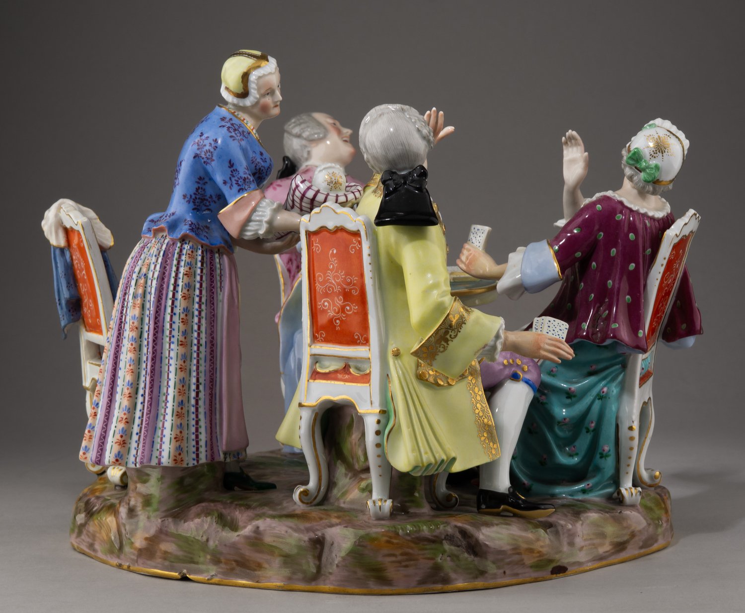 (Мейсен) Скульптурная группа «Сюрприз». Германия, Мейсенская фарфоровая мануфактура, автор модели Иоганн Иоахим Кендлер (модель 1748), ХVIII-ХIХ век.