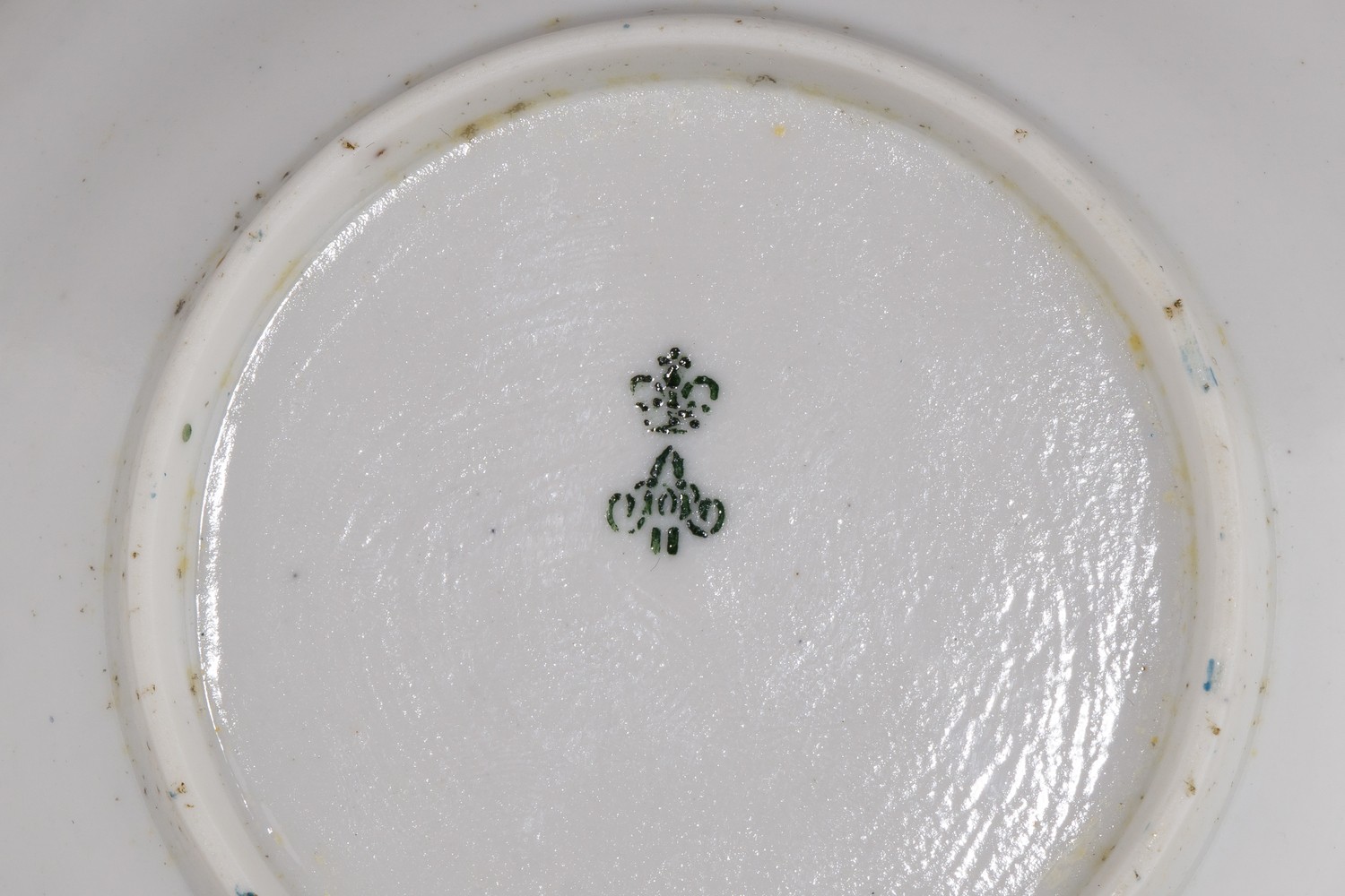 (ИФЗ) Розетка «Бирюза и золото» Россия, Императорский фарфоровый завод, 1855-1881 годы.