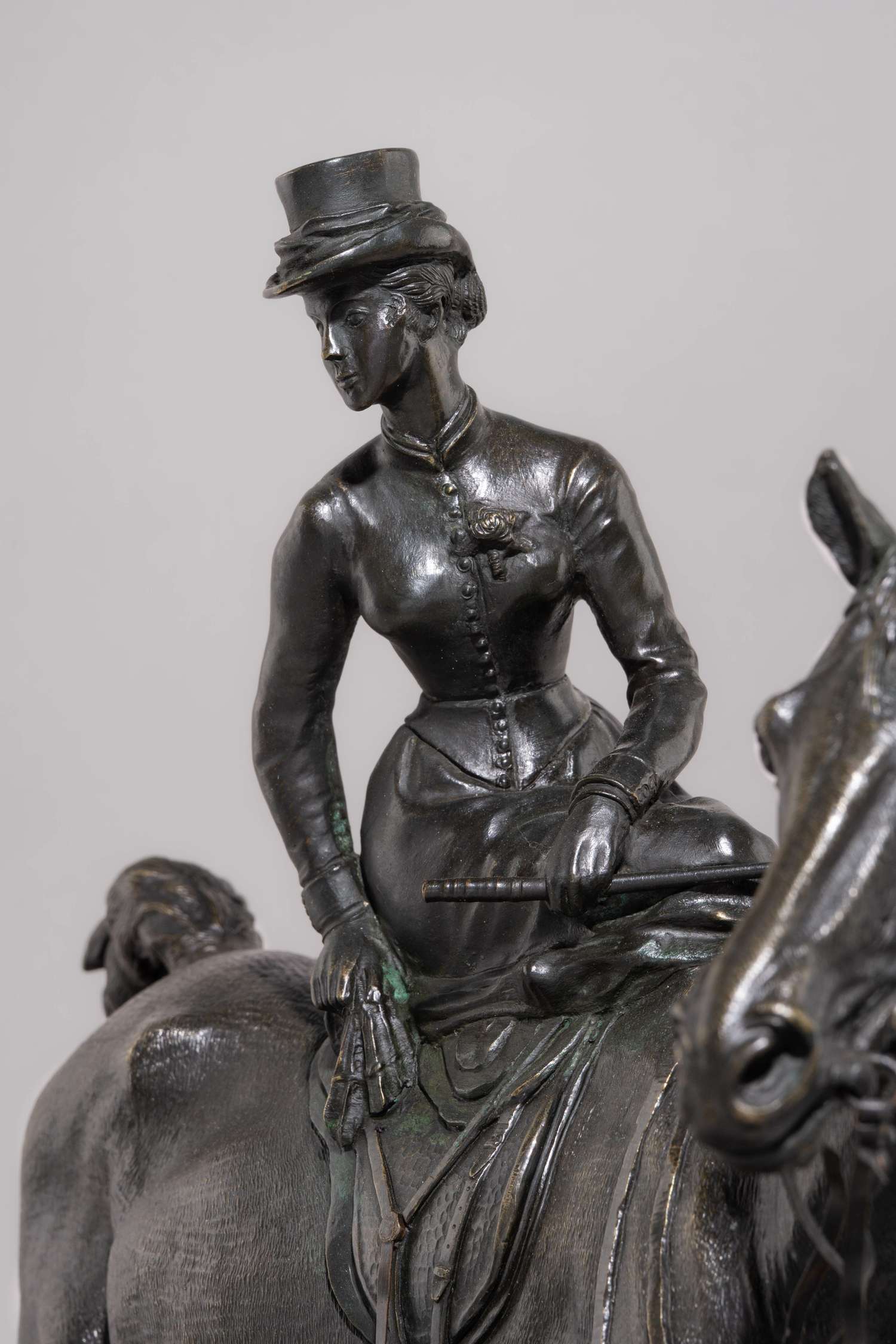 (С экспертизой) Скульптура «Большая Амазонка»
Россия, Санкт-Петербург, по модели фабрика Ф.Ю. Шопена, скульптура Е.А. Лансере, 1885 год.