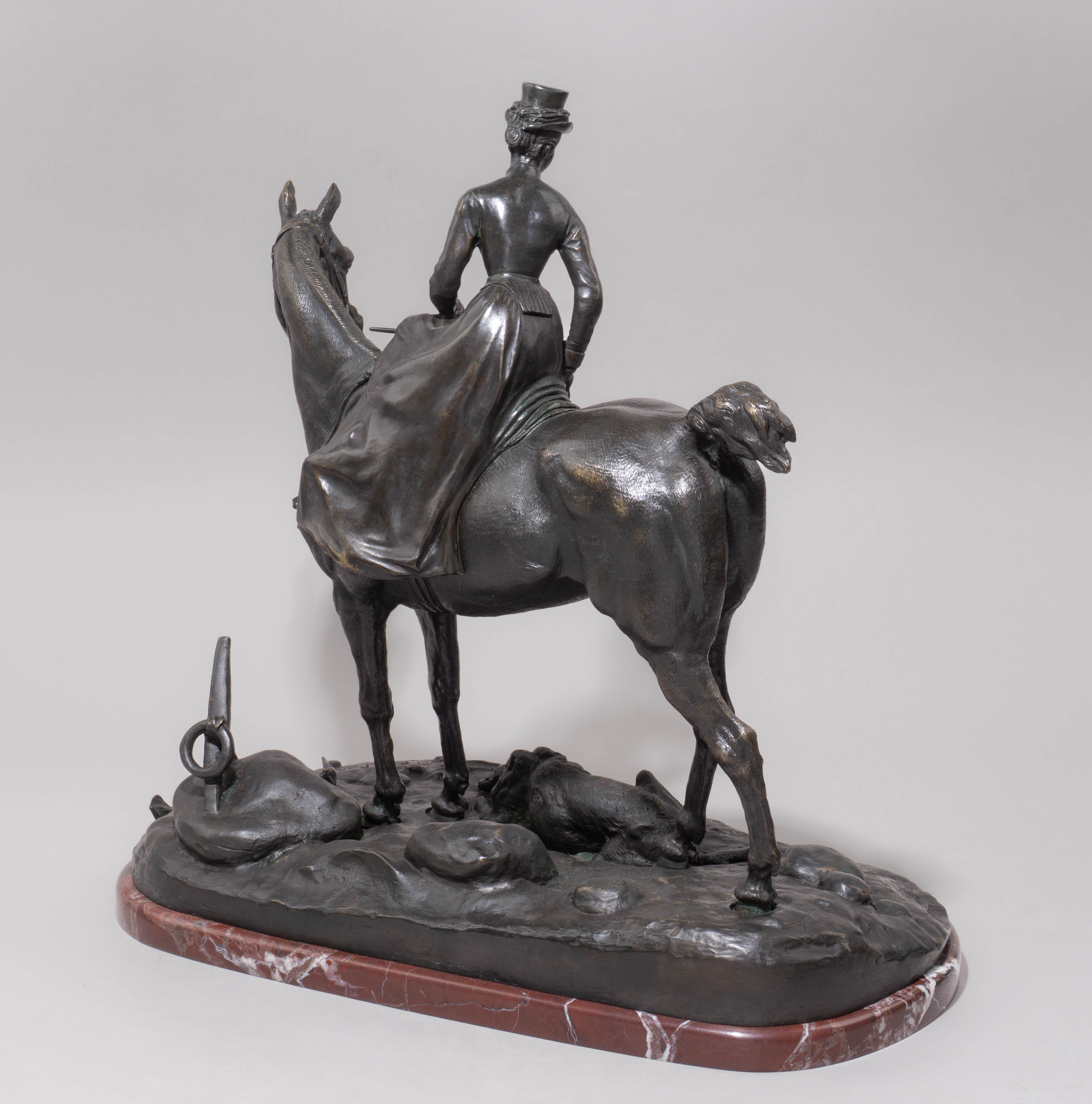 (С экспертизой) Скульптура «Большая Амазонка»
Россия, Санкт-Петербург, по модели фабрика Ф.Ю. Шопена, скульптура Е.А. Лансере, 1885 год.