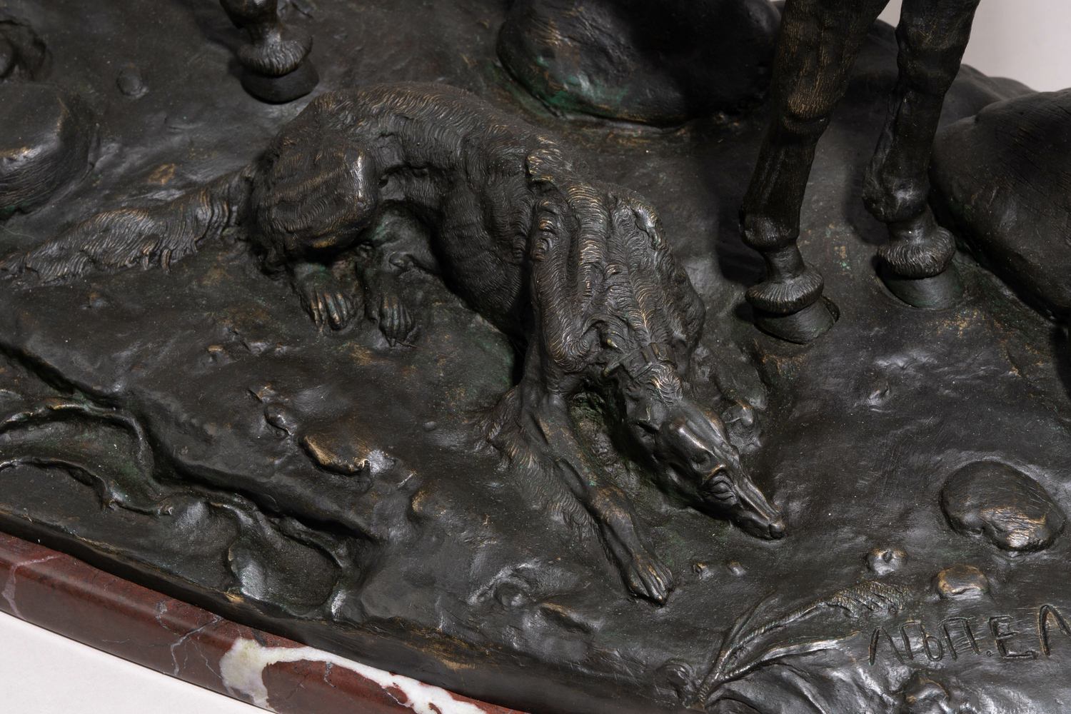 (С экспертизой) Скульптура «Большая Амазонка»
Россия, Санкт-Петербург, по модели фабрика Ф.Ю. Шопена, скульптура Е.А. Лансере, 1885 год.