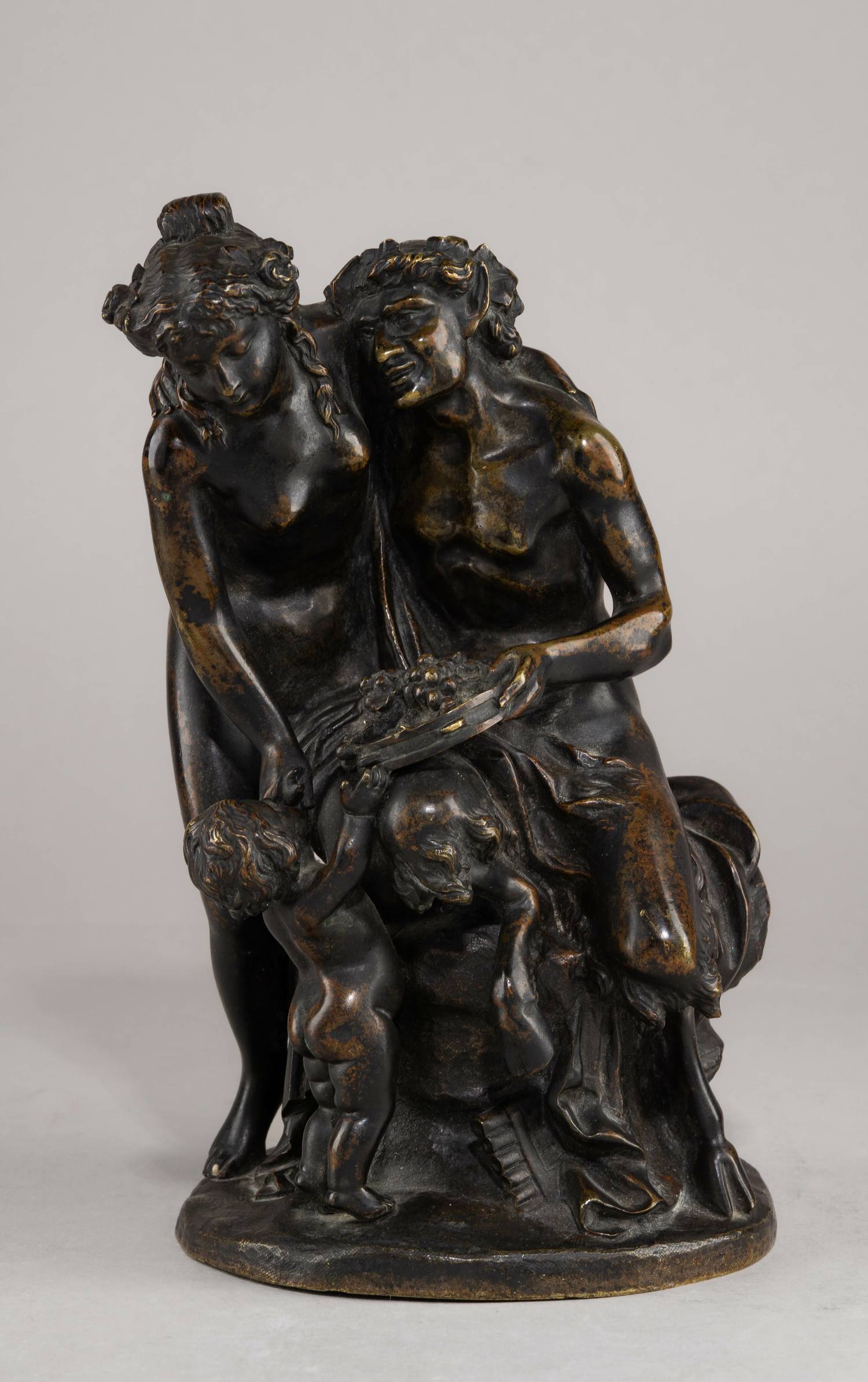 Скульптура «Фавн и Вакханка». Франция, по модели скулптора  К.М. Клодиона, вторая половина XIX века.