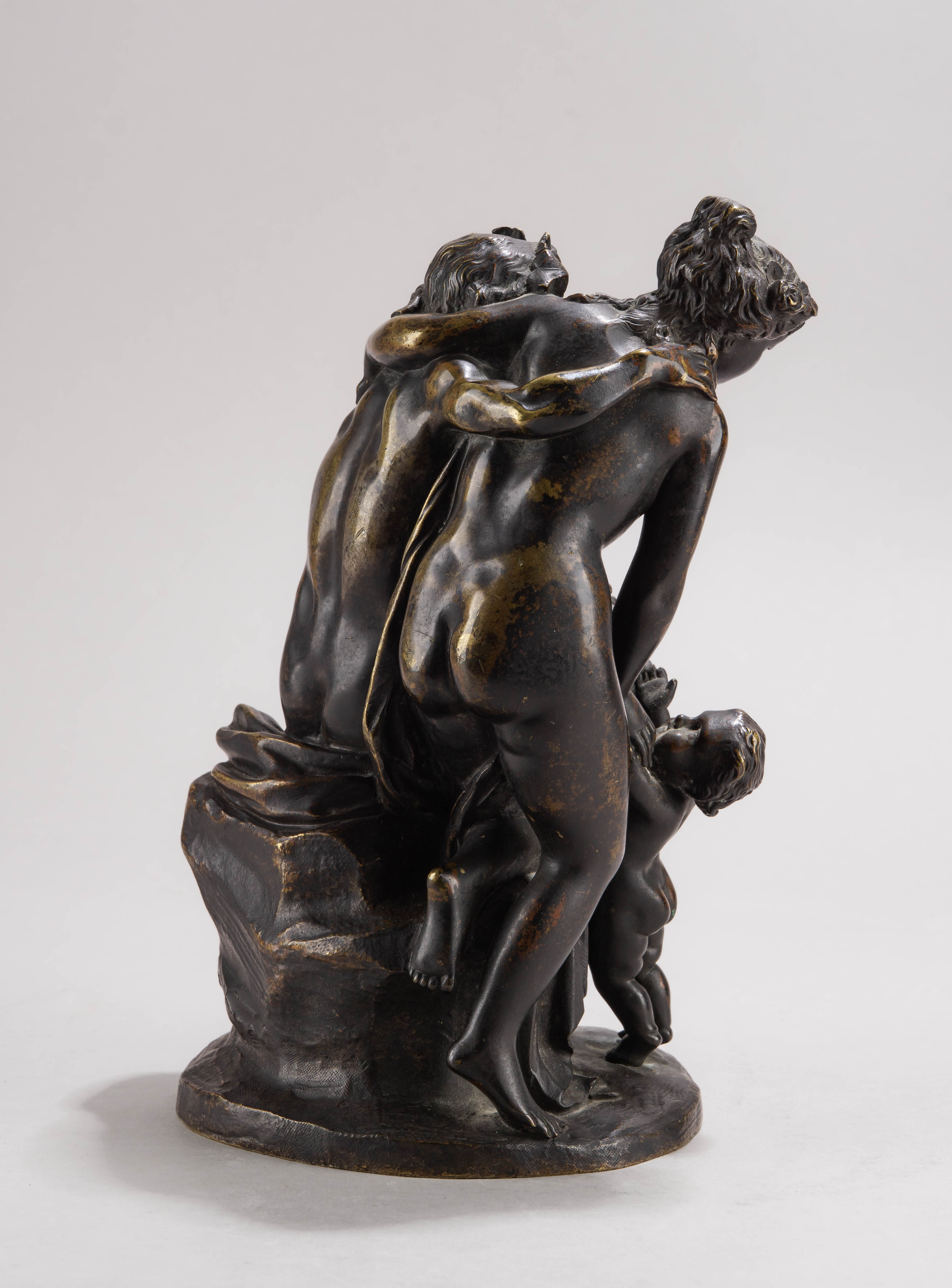 Скульптура «Фавн и Вакханка». Франция, по модели скулптора  К.М. Клодиона, вторая половина XIX века.