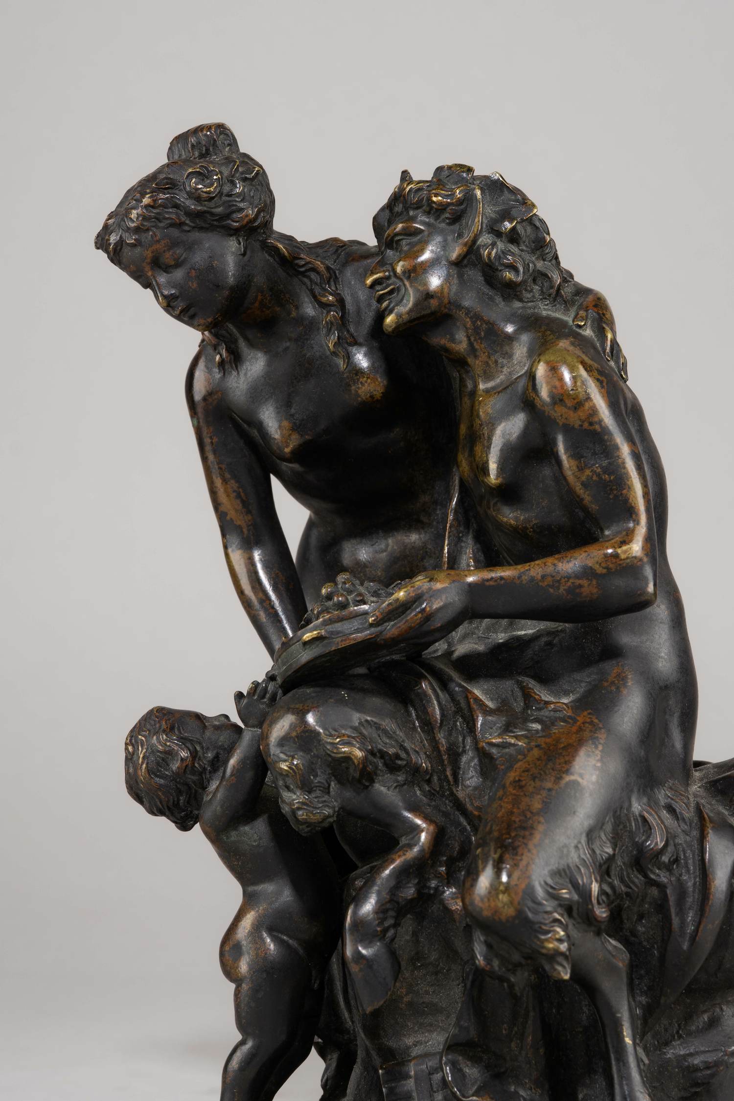 Скульптура «Фавн и Вакханка». Франция, по модели скулптора  К.М. Клодиона, вторая половина XIX века.