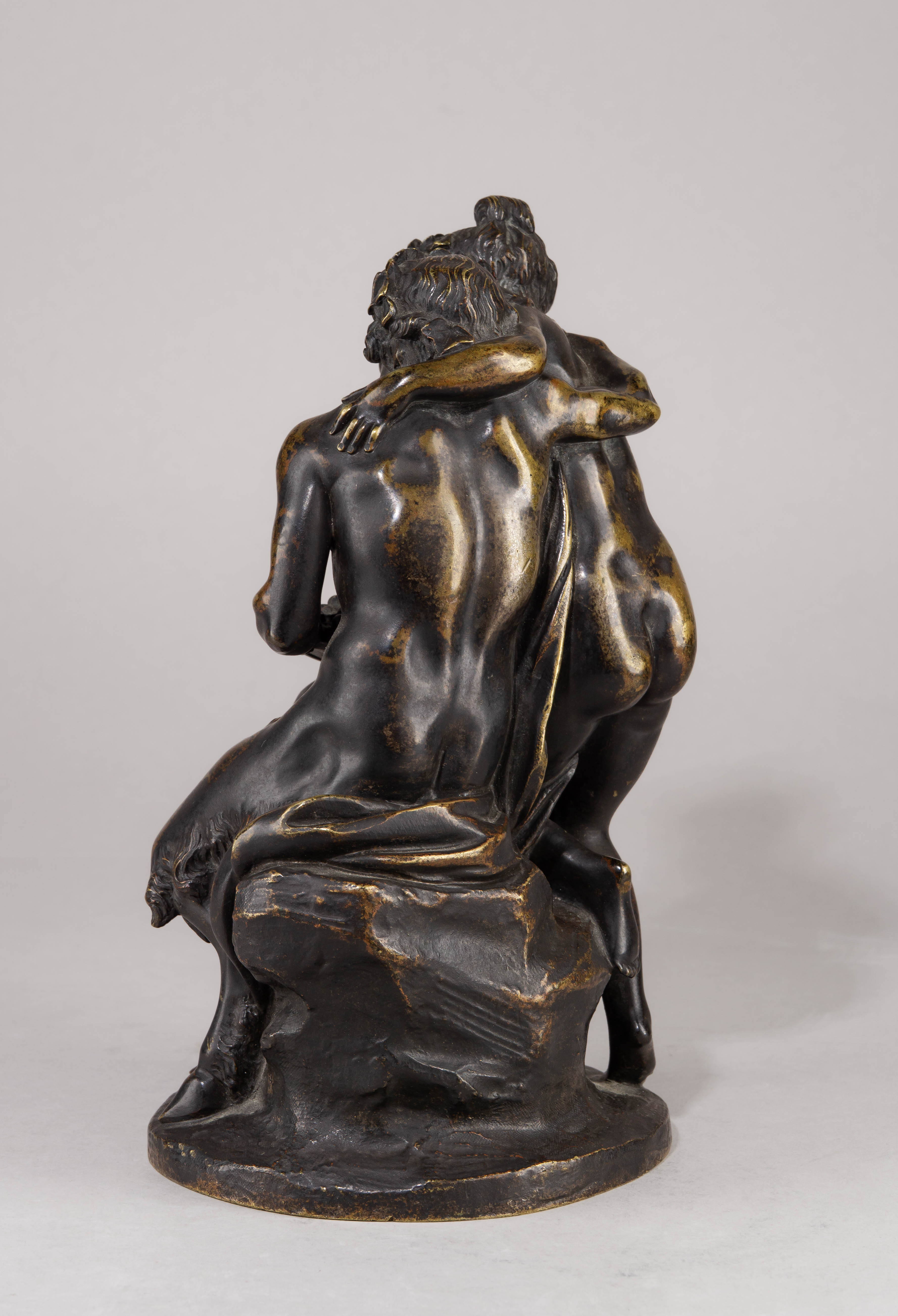 Скульптура «Фавн и Вакханка». Франция, по модели скулптора  К.М. Клодиона, вторая половина XIX века.