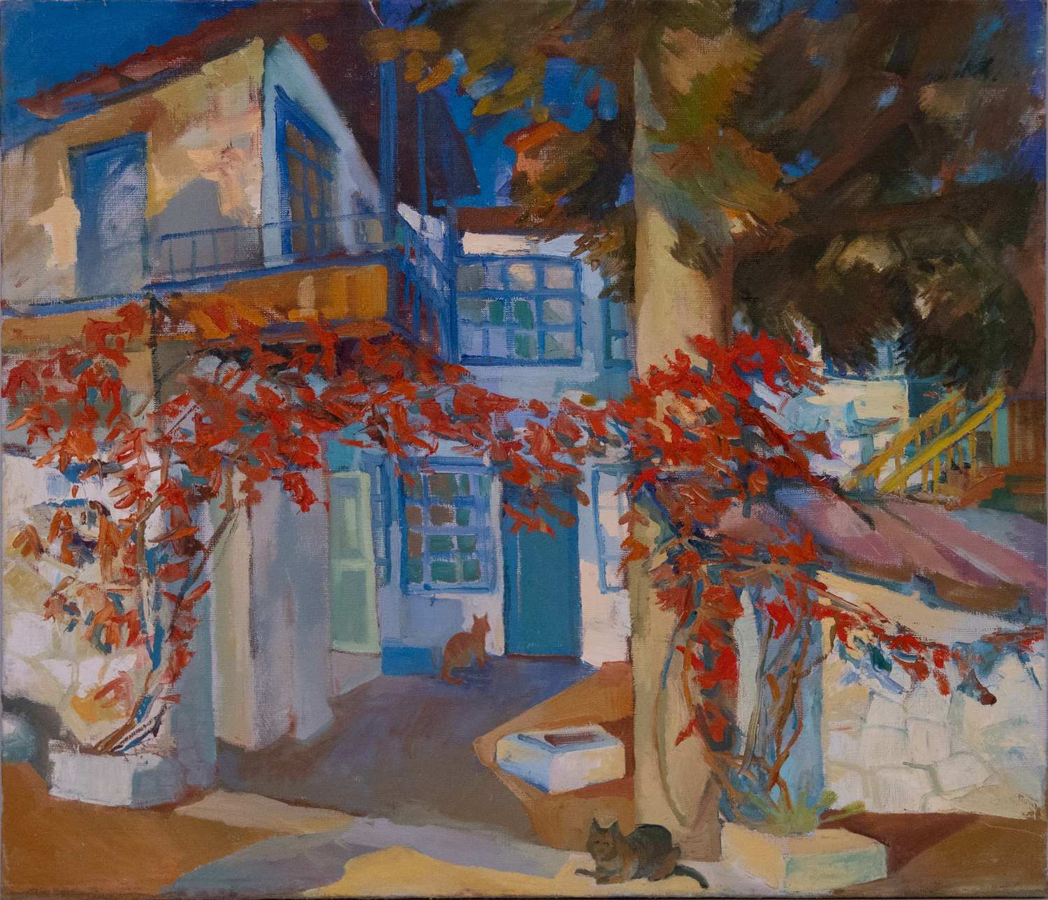 Старостина Елена. Дворик Гурзуф. 2000-е годы.