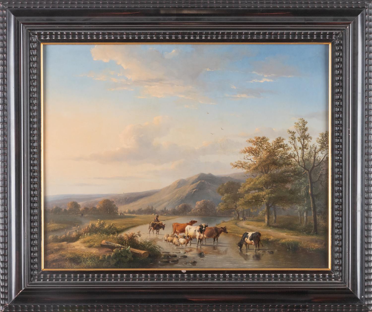 Луи-Пьер Верве и Эжен Вербукховен (Louise Pierre Verwee et Joseph Verboeckhoven). Переправа через брод. 1848 г