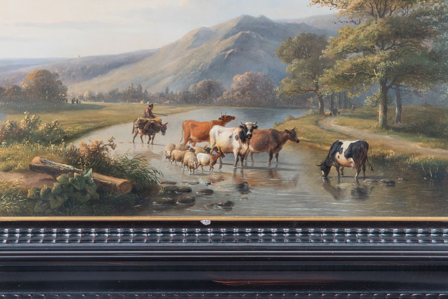 Луи-Пьер Верве и Эжен Вербукховен (Louise Pierre Verwee et Joseph Verboeckhoven). Переправа через брод. 1848 г