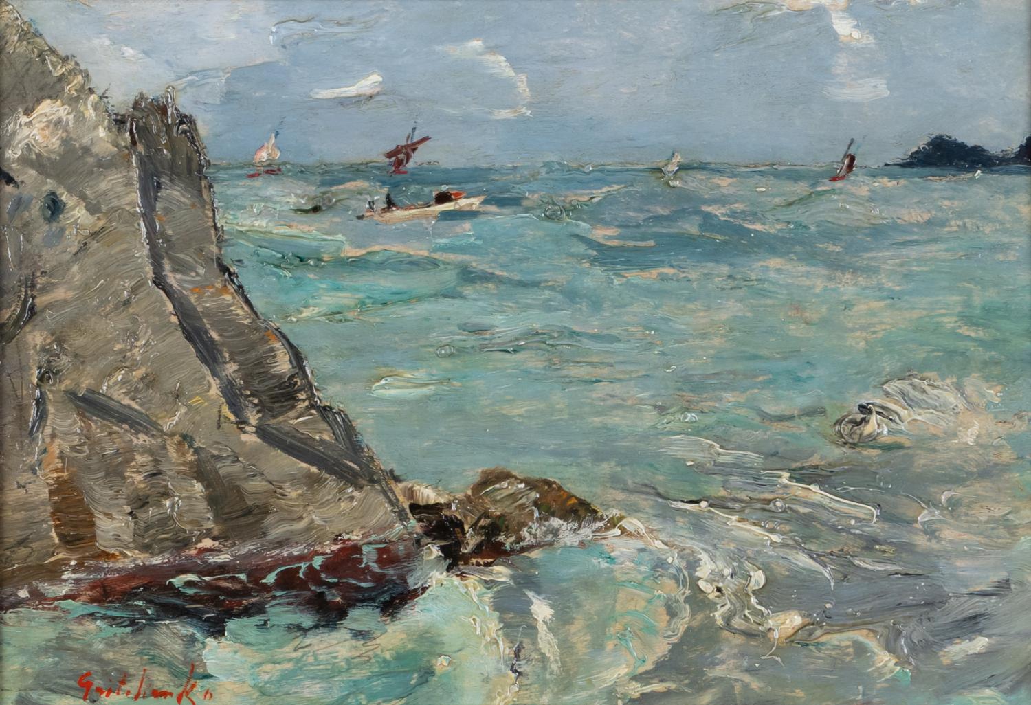 Грищенко Алексей Васильевич.  Морской пейзаж. 1957