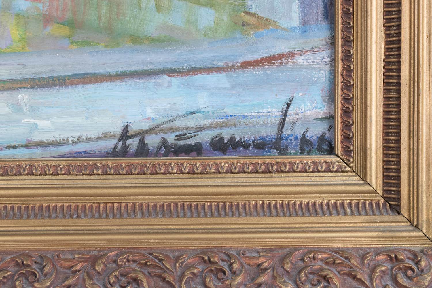 Потапов. Натюрморт с видом на горы. 1966.