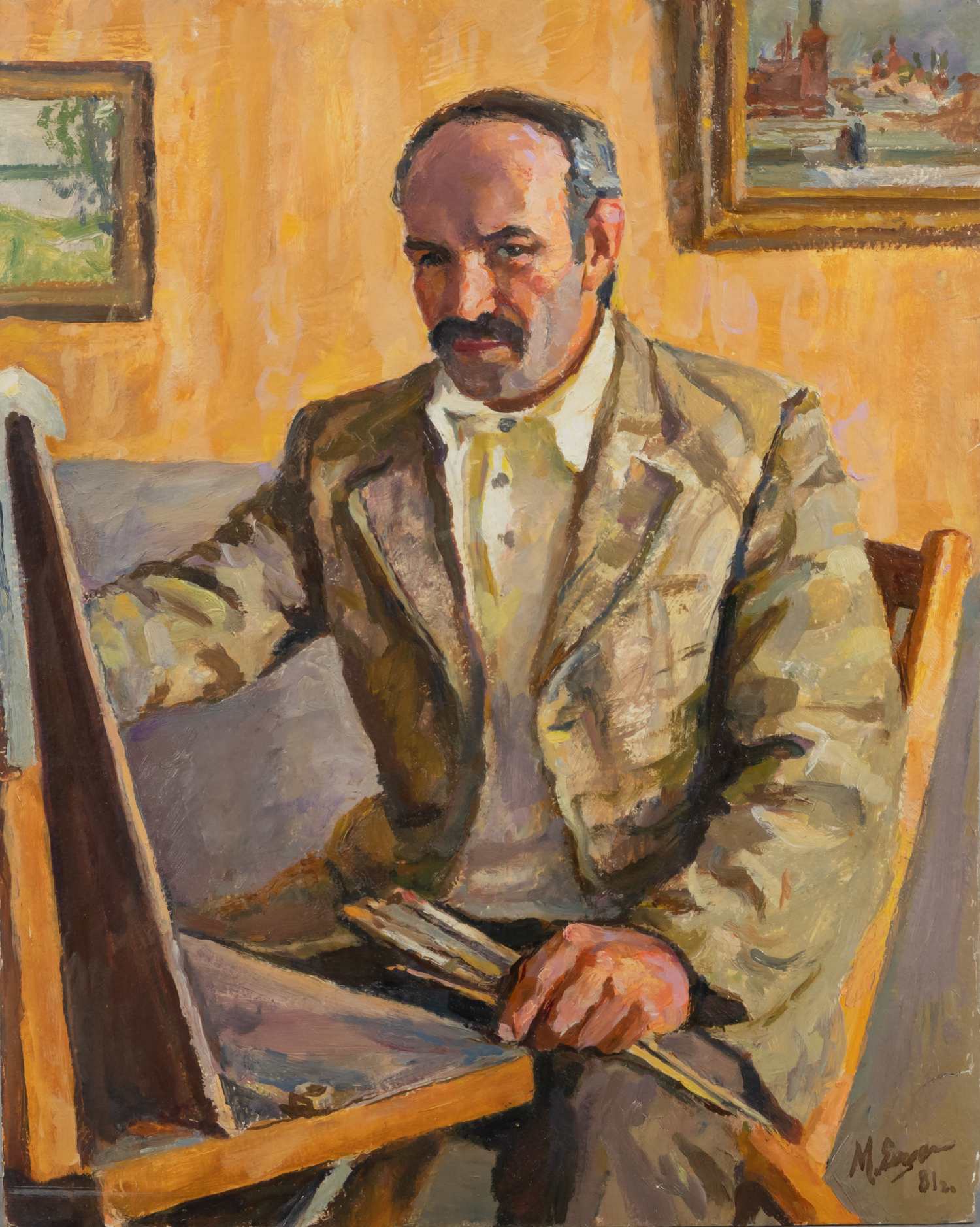 Ещенко Михаил Михайлович.
Портрет художника И.И.Шматко 1981