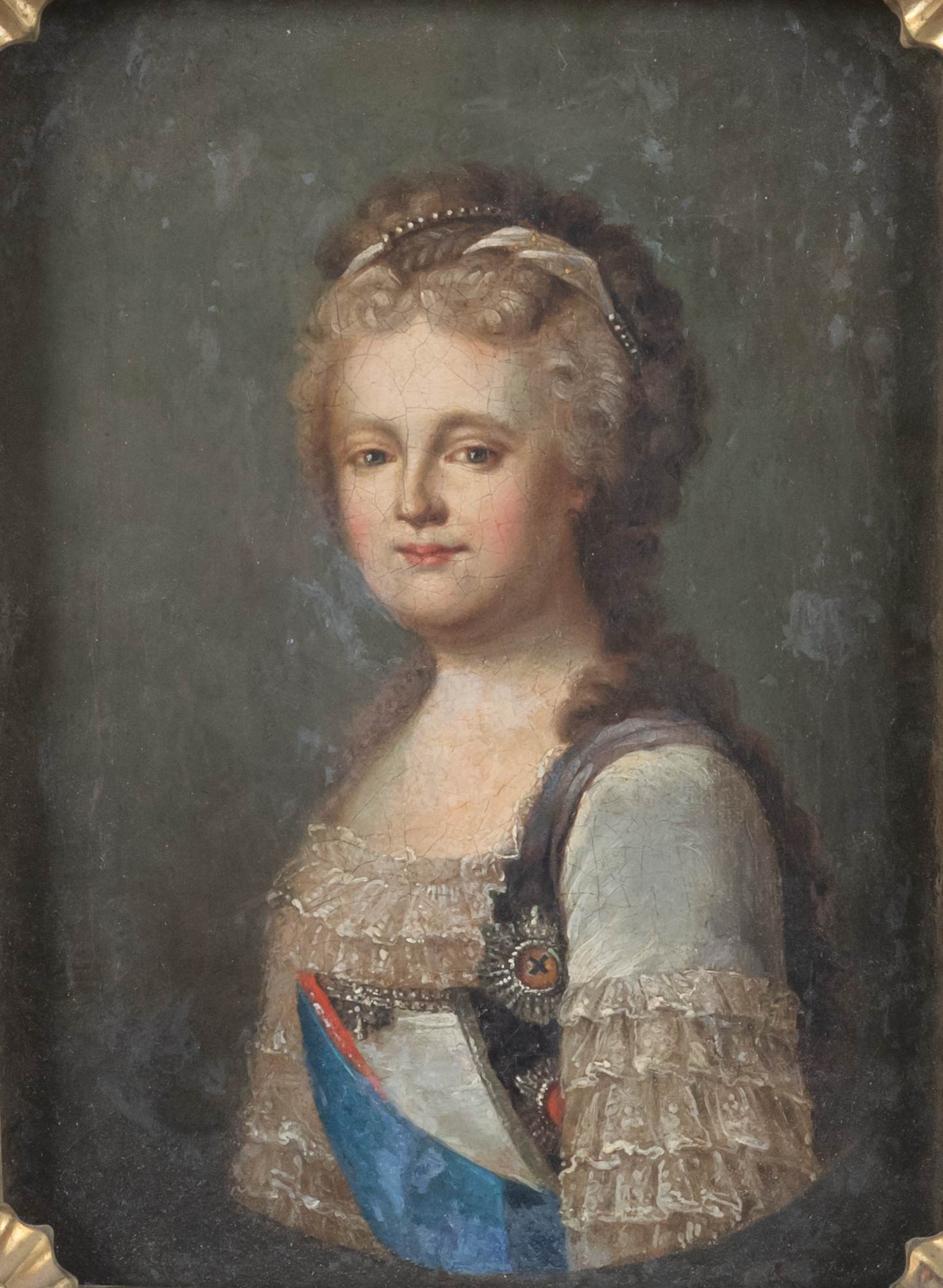 Неизвестный художник. Портрет императрицы Марии Фёдоровны. (Копия с картины Пустынина И.А.) XIX век.