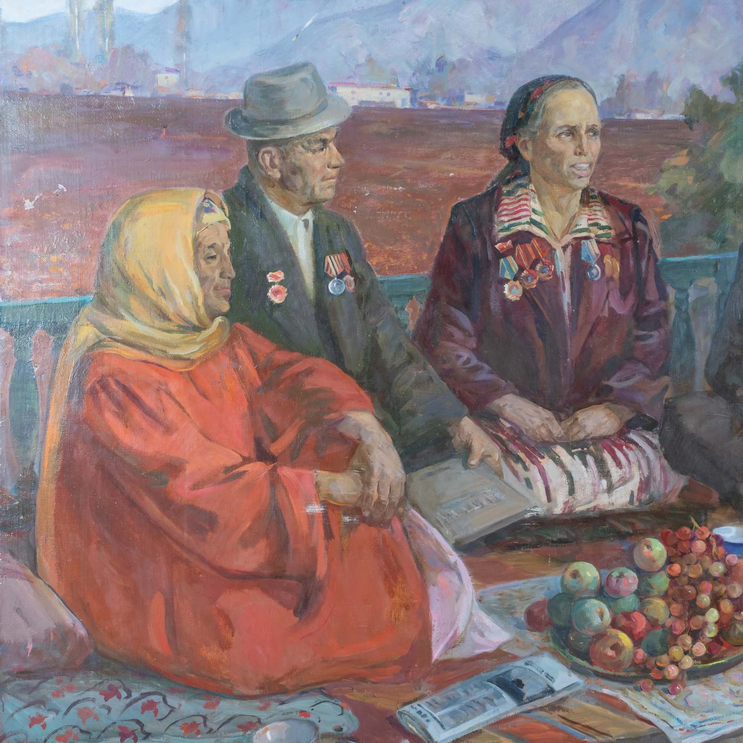 Владимир Правдюк. Чаепитие. 1986