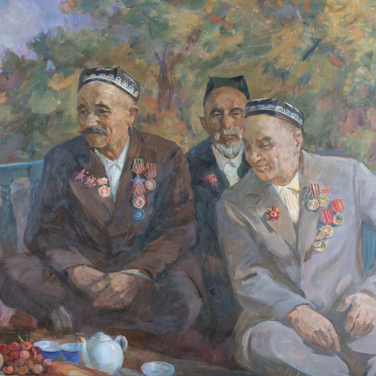 Владимир Правдюк. Чаепитие. 1986