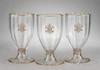 Три бокала с монограммой. Западная Европа, середина XIX века.