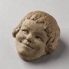 (Иннокентий  Жуков)  Скульптура «Голова улыбающегося ребенка». СССР, скульптор И.Н. Жуков, 1928.