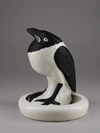 (Вербилки) Скульптура/Пепельница «Вороненок». <br>СССР, Дмитровский фарфоровый завод в Вербилках, 1927–1931 годы.