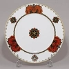 (Корниловы) Тарелка в русском стиле. 
Россия, Санкт-Петербург, Завод братьев Корниловых, 1884–1917 годы.
