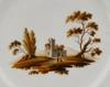 (Попов) Тарелка с изображением пейзажа. Россия, завод А.Г. Попова, 1810-1860 гг.