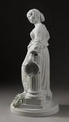 (Шпис) Скульптура «Девушка» (из серии «Типы славянских народностей») .Россия, Императорский фарфоровый завод, по модели А.К. Шписа, формовщик Анатолий Лукин, 1880 годы.