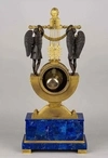 (С экспертизой) Часы каминные «Триумф Гомера». 
Франция, 1820-е годы.