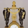(С экспертизой) Часы каминные «Триумф Гомера». 
Франция, 1820-е годы.