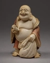 Окимоно «Бог Богатства и Удачи Хотэй».
Япония, конец XIX- начало ХХ  века.