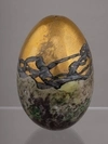 Пасхальное яйцо с росписью  в стиле модерн. Россия, ХХ век.