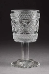 (Из собрания советской оперной певицы Антоновой Елизаветы) Рюмка с ромбовидной огранкой. Россия, Императорский стеклянный завод,  середина XIX века.