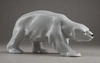 (Блохин) Скульптура «Медведь белый идущий». 
СССР, Ленинградский фарфоровый завод, В.И. Блохин. Конец 1930-х – начало 1940-х.